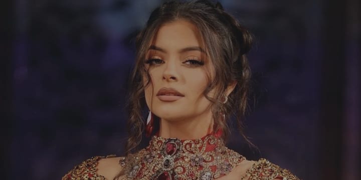 Andrea Valentina Walks the Runway for Giannina Azar at New York Fashion Week